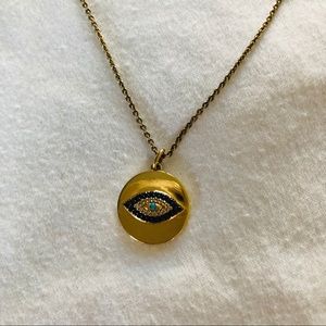 🧿 Gold Evil Eye Pendant Necklace 🧿